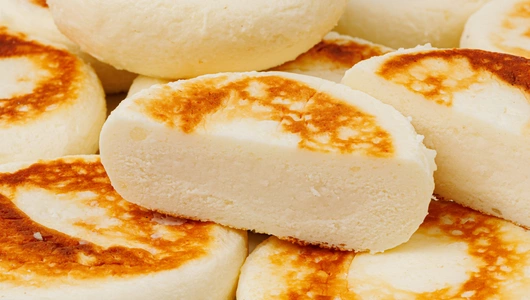 Сырники с заварным кремом и кокосовой пастой, зам.