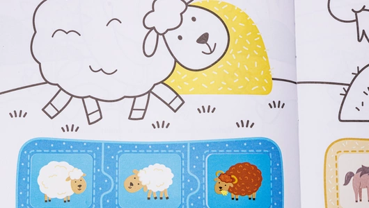 Книжка с наклейками "Ферма", 48 наклеек