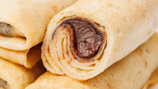 Блинчики с фундучно-шоколадной пастой, зам.