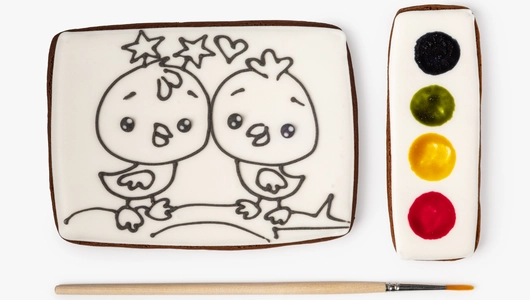 Набор из&nbsp;пряников для&nbsp;раскрашивания "Вкусная Акварель"