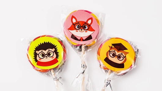 Карамель "Лесная академия" на палочке, 1 шт.