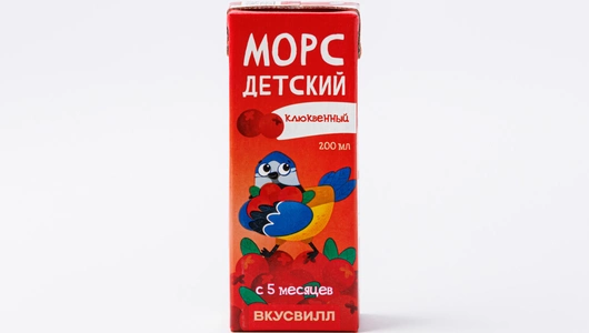 Морс детский клюквенный, 200 мл