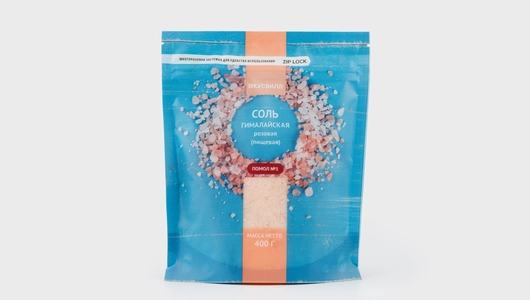 Соль гималайская розовая пищевая, 400 г