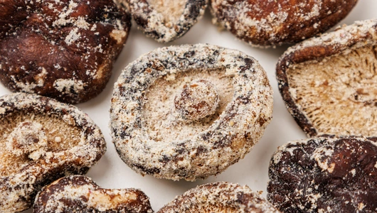 Снеки хрустящие из грибов шиитаке со вкусом сметаны Снеки хрустящие из грибов шиитаке со вкусом сметаны