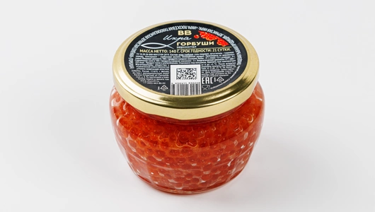 Икра горбуши зернистая ст/б охл., 140 г