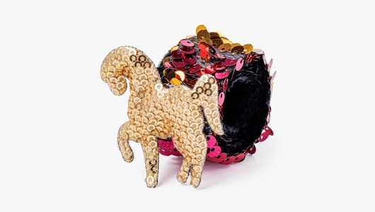 Слэп-браслет с&nbsp;пайетками "Лошадка"