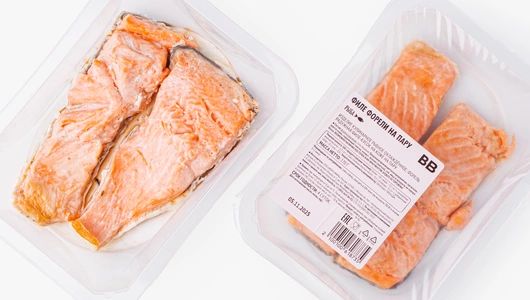 Филе форели на пару