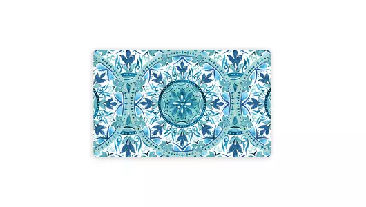 TARHONG Коврик под миски "Gibraltar", голубой, 48х29см