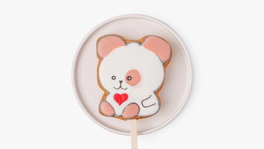 Пряник имбирный "14 февраля" на&nbsp;палочке