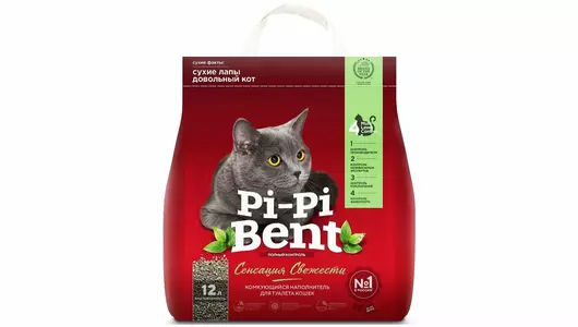 Наполнитель 5кг PI-PI-BENT комкующийся СЕНСАЦИЯ СВЕЖЕСТИ