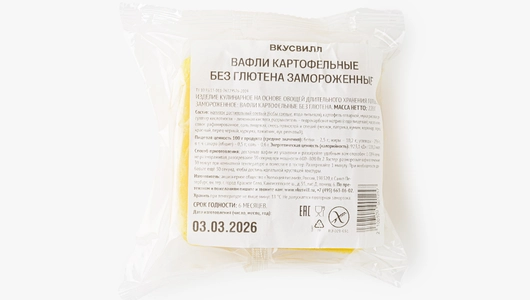 Вафли картофельные без&nbsp;глютена, зам.