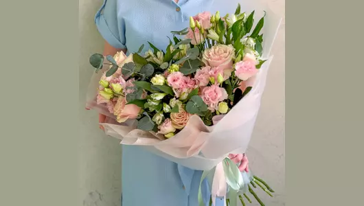 Букет-признание с&nbsp;эустомой FMART by flowwow