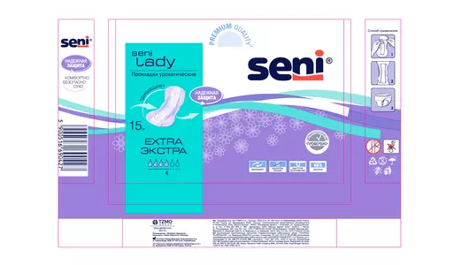 Прокладки урологические для женщин Seni Lady размеры extra 15 шт Прокладки урологические для женщин Seni Lady размеры extra 15 шт