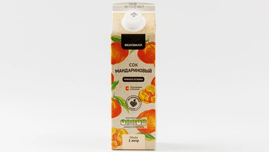 Сок мандариновый прямого отжима, 1&nbsp;л