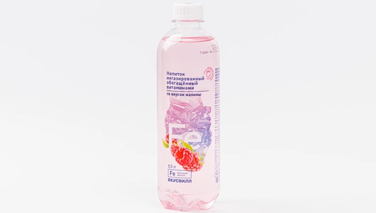 Напиток обогащенный витаминами со вкусом малины, 500 мл