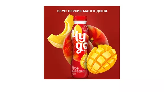 Йогурт питьевой Чудо Персик-манго-дыня 1,9% 260 г