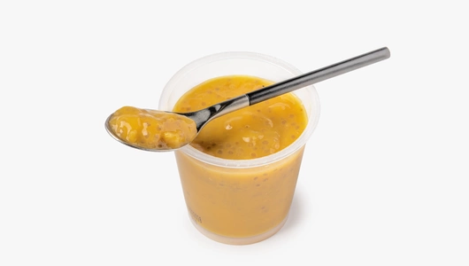 Десерт фруктовый "Банан-ананас-маракуйя-чиа"