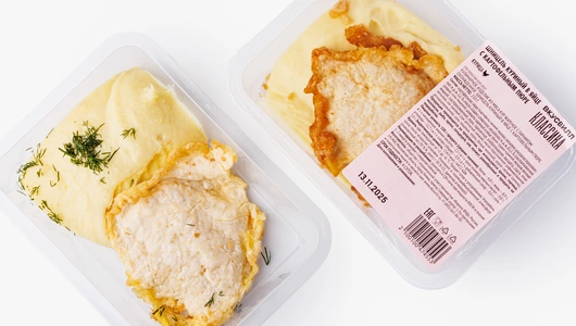 Шницель куриный в&nbsp;яйце с&nbsp;картофельным пюре