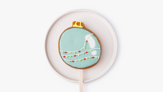 Пряник имбирный "Новый год" на палочке, 1 шт.