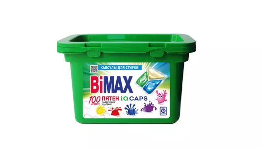 Капсулы для стирки BiMax 100 пятен 12 шт Капсулы для стирки BiMax 100 пятен 12 шт