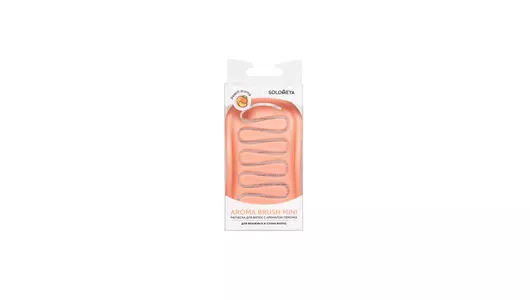 Арома-расческа для сухих и влажных волос с ароматом персика мини Solomeya, 1 шт