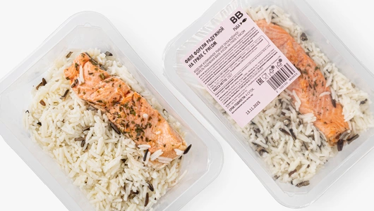 Филе форели радужной на гриле с рисом