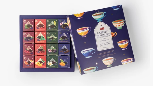 Адвент-календарь чая в пирамидках "Новогодний"