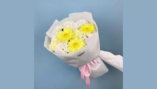 Букет из&nbsp;Гермини и&nbsp;диантусов FMART by flowwow