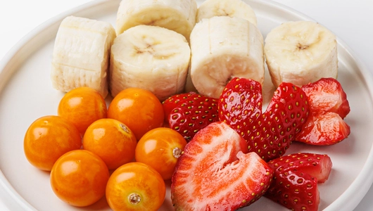 Фруктовый микс (банан, клубника, физалис), 160 г