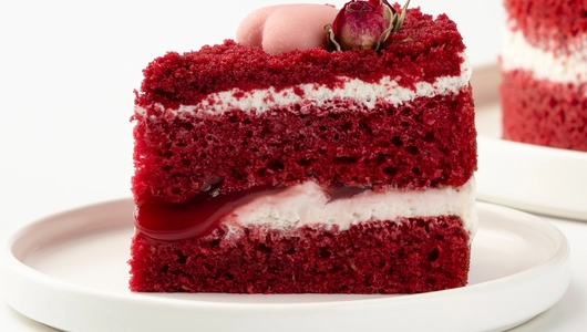 Торт "Для вас, любимые!" красный бисквит с&nbsp;вишней