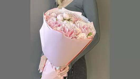 Дуо пудровый пушистик FMART by flowwow