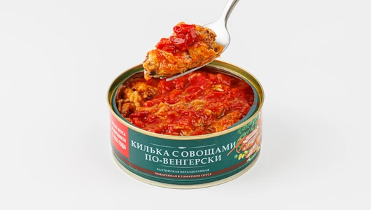 Килька обжаренная в томатном соусе "По-Венгерски", 240 г