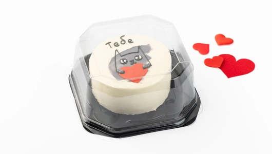 Торт "Тебе - сердечко" бисквитный с&nbsp;безе и&nbsp;карамелью