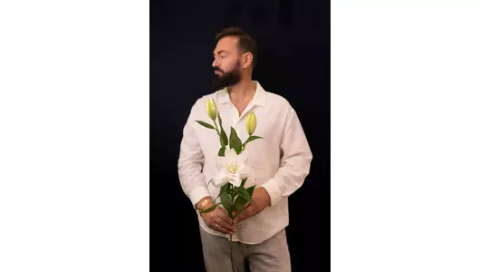 Белая пионовидная лилия Аннушка, великолепная нежность (3шт)