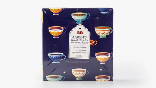 Адвент-календарь чая в пирамидках "Новогодний"