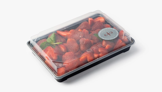 Фруктовая тарелка (клубника сердце)