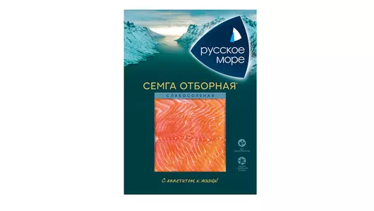 Семга филе-ломтики Русское море слабосоленая 120 г