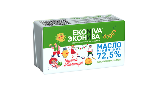 Масло сливочное ЭкоНива 72,5% 180 г