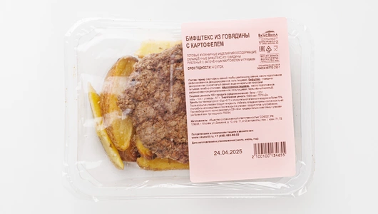 Бифштекс из говядины с картофелем Бифштекс из говядины с картофелем