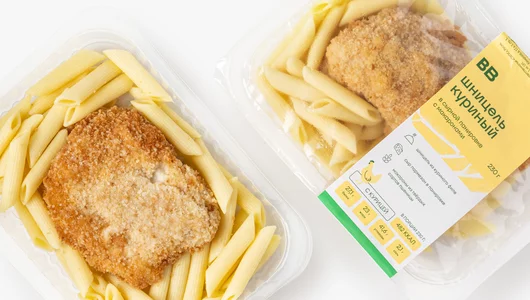 Шницель куриный в&nbsp;сырной панировке с&nbsp;макаронами