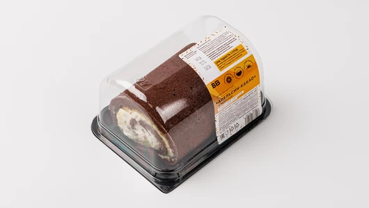 Рулет "Апельсин-какао" с рикоттой