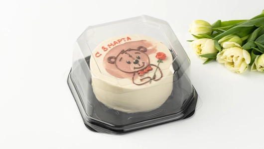 Торт "Плюшевое поздравление" бисквит. с&nbsp;безе и&nbsp;карамелью