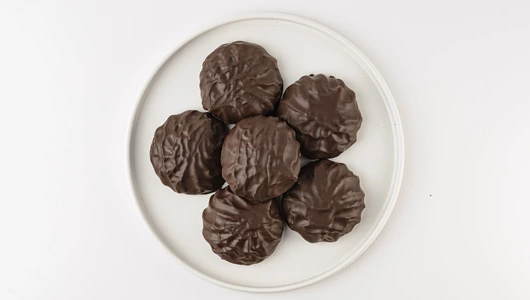 Зефир на сиропе топинамбура в темном шоколаде, ВЕС