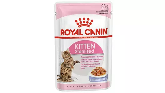 ROYAL CANIN Kitten Sterilised Корм влаж.кус.в желе д/котят пауч 85г