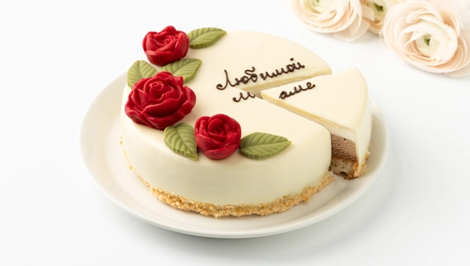 Торт муссовый "Цветы для Мамы" шок. микс сырный