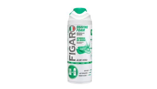 Пена для бритья aloe vera Figaro, 400 мл