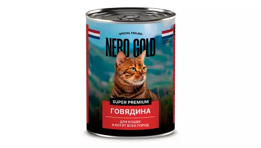 Nero Gold консервы Консервы для кошек «Сочная говядина», 415г