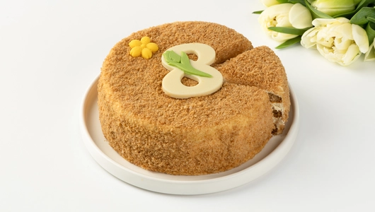 Торт "Весенний" медовый