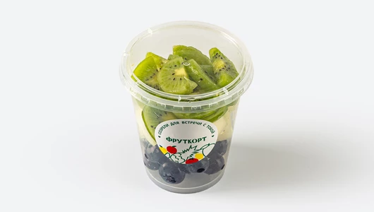 Фруктовый микс (голубика, дыня, киви), 220 г