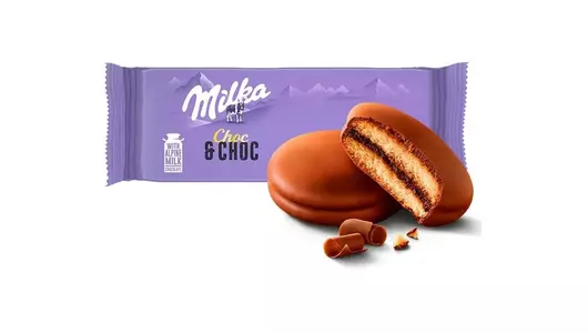 Печенье Milka Choc & Choc бисквитное 150 г